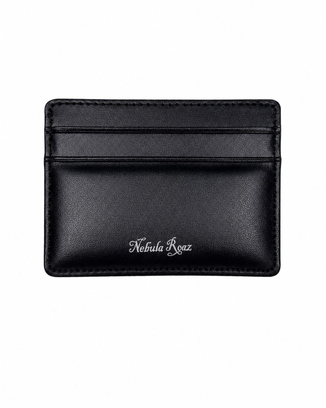 Cartera Kanagawa negra, vista de tarjeteros