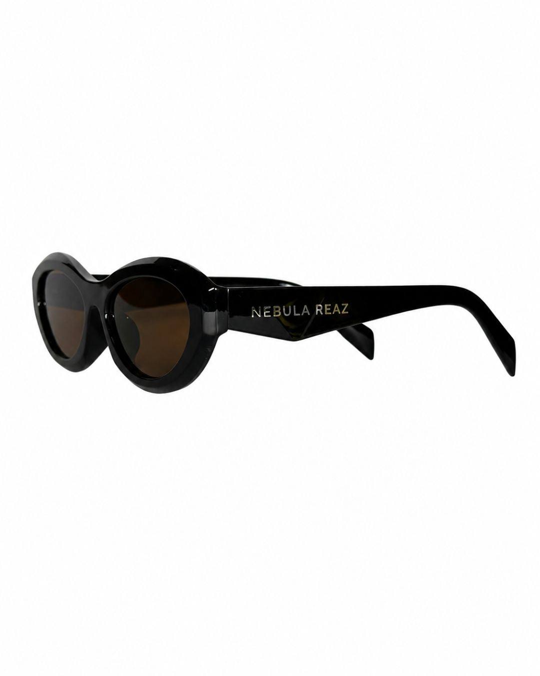 Brownie | Gafas de sol Valentine marrones, vista lateral